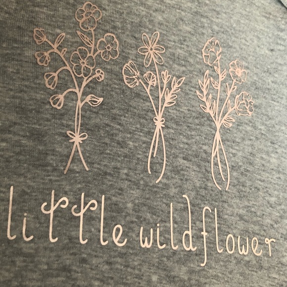 Little Wildflower Rose Gold/Light Gray Bodysuit - Picture 3 of 6